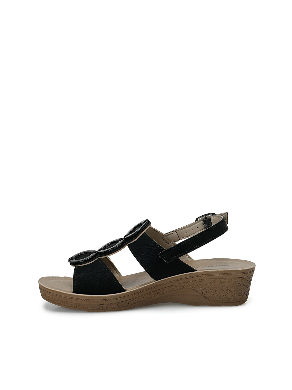 409036.Z Siyah Kadın Comfort Sandalet-2