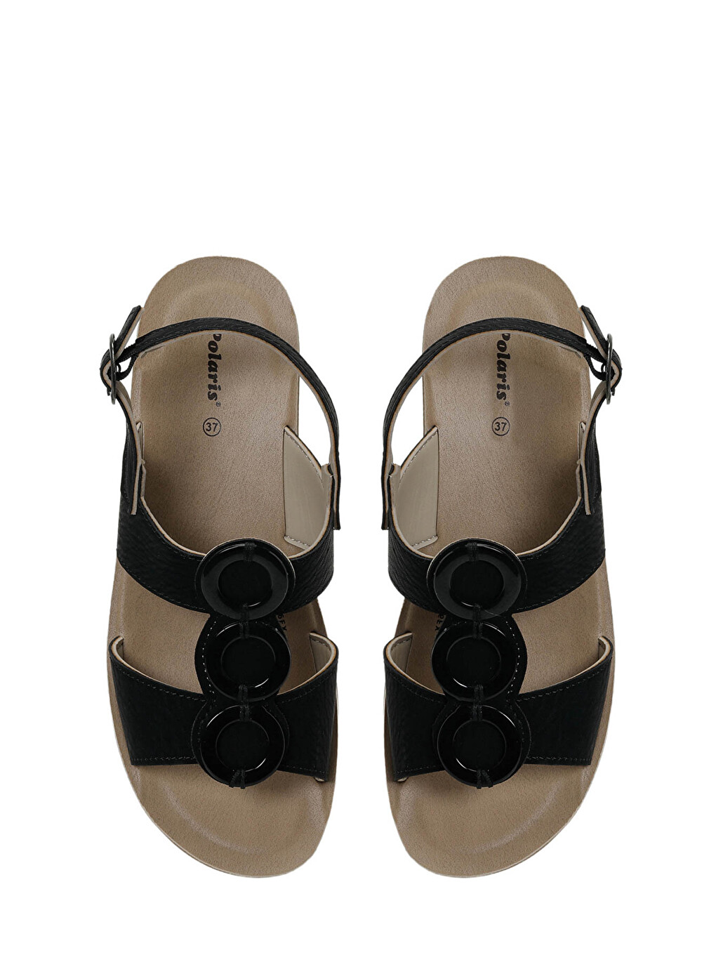 409036.Z Siyah Kadın Comfort Sandalet-3