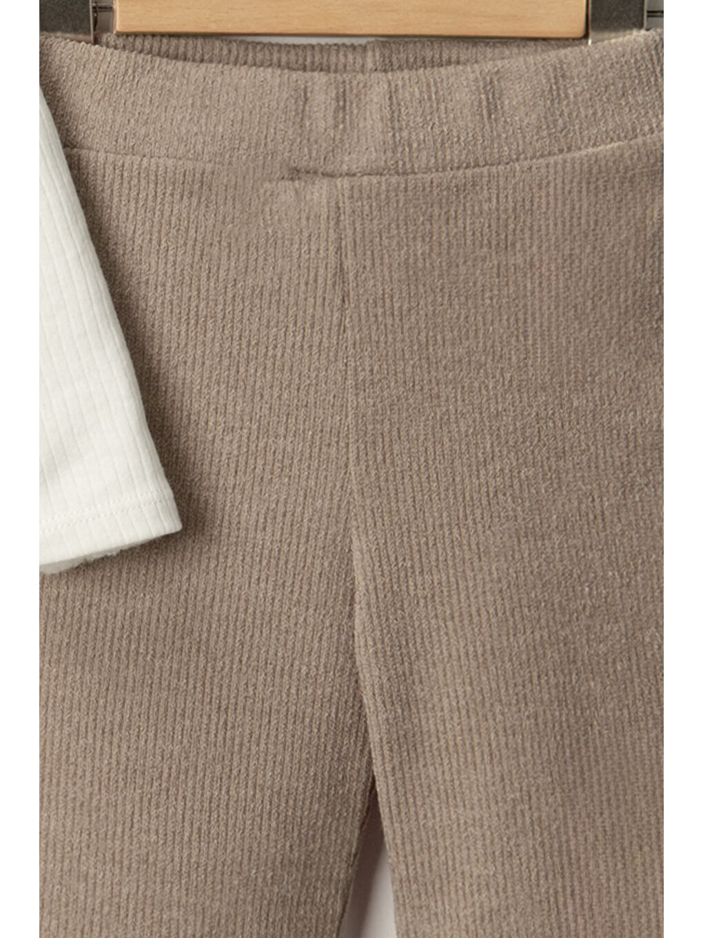 Kahverengi Kız Çocuk Bluzlu Süveterli Pantolonlu Üçlü Takım TKM.1004-3