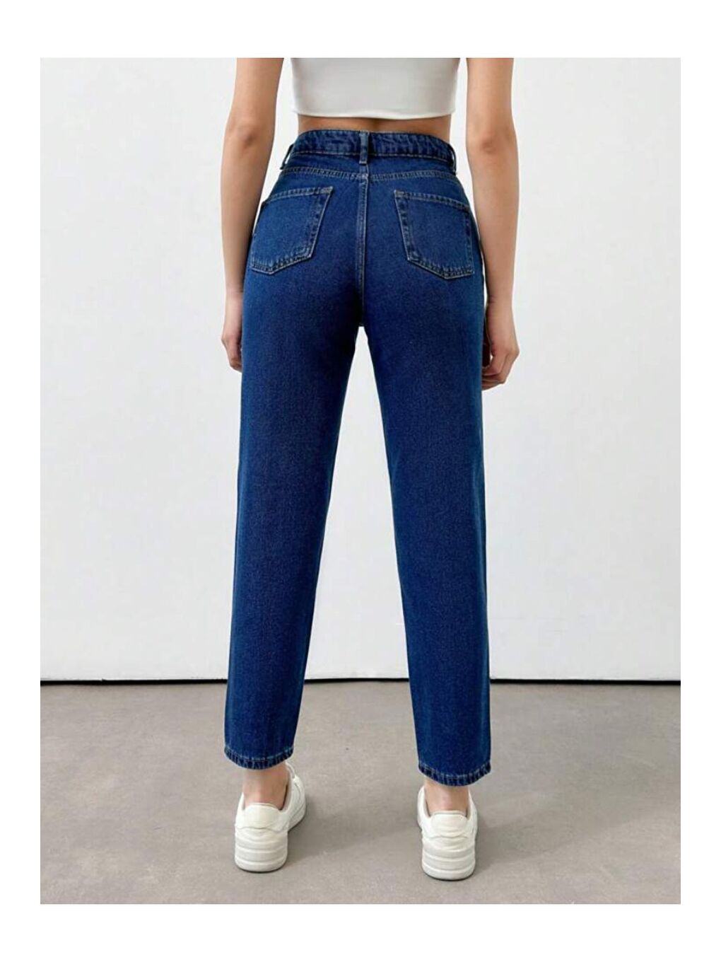 Mom Jean Pantolon Koyu Mavi   13360-2