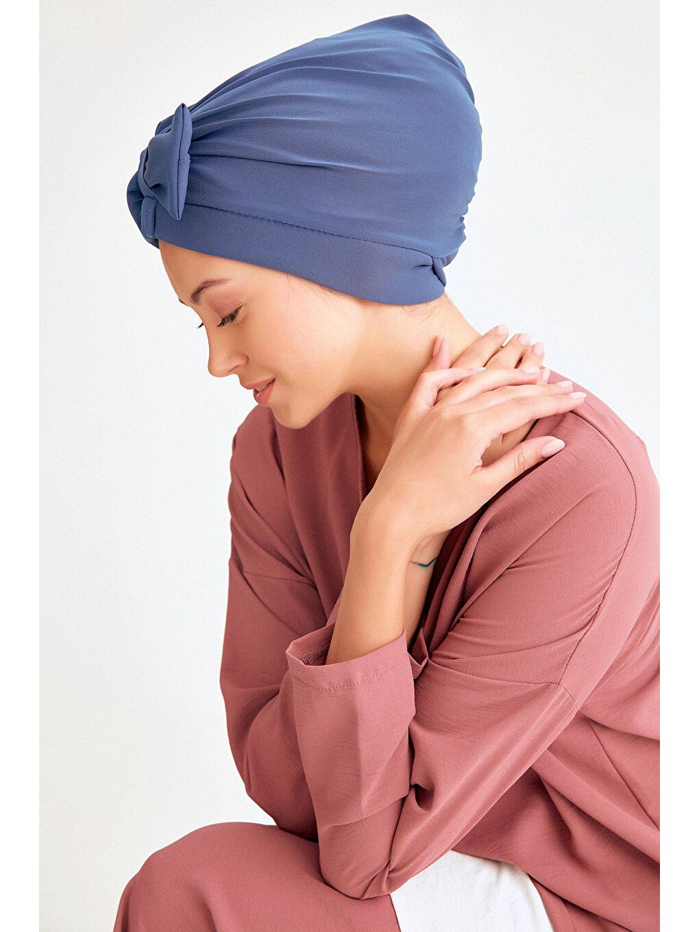 İndigo Fiyonklu Bone-1