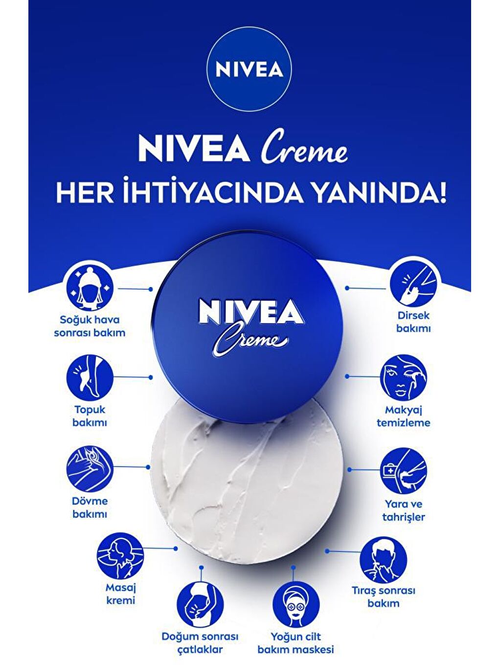 NIVEA Şeffaf Creme 250 ml, Bakım Yapan Koruma, Tüm Ciltler Için Ne mlendirici Krem, El & Yüz & Vücut - 1