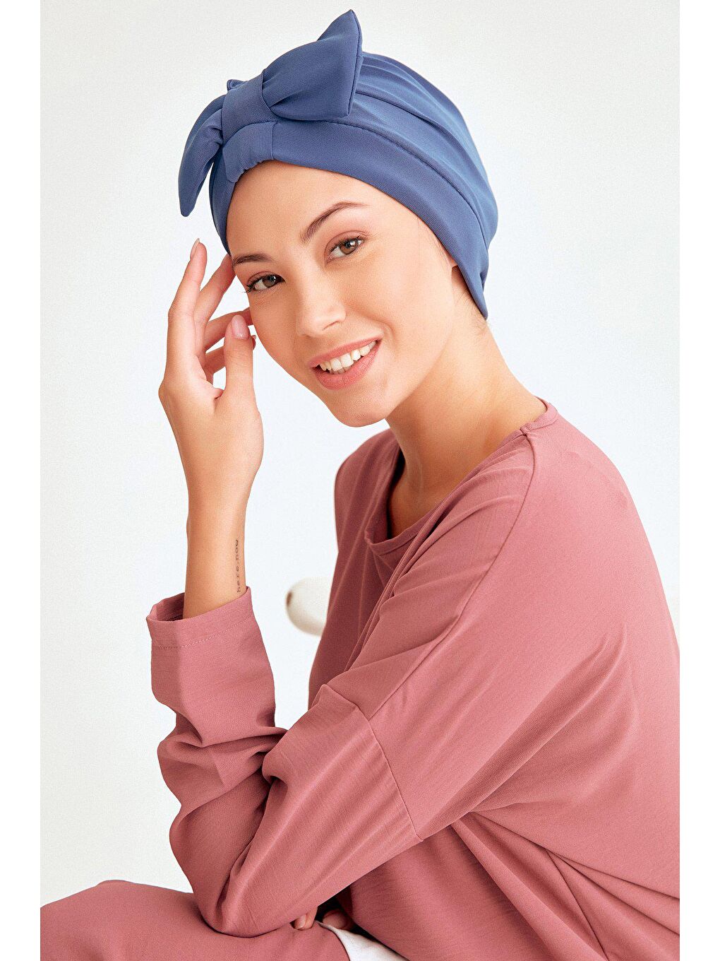 İndigo Fiyonklu Bone-2