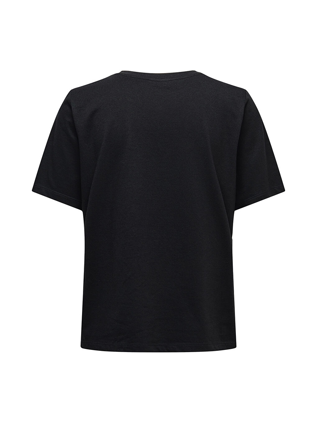 Siyah Onlonly % 100 Pamuk Regular Fit Bisiklet Yaka T Shirt 15270390-5