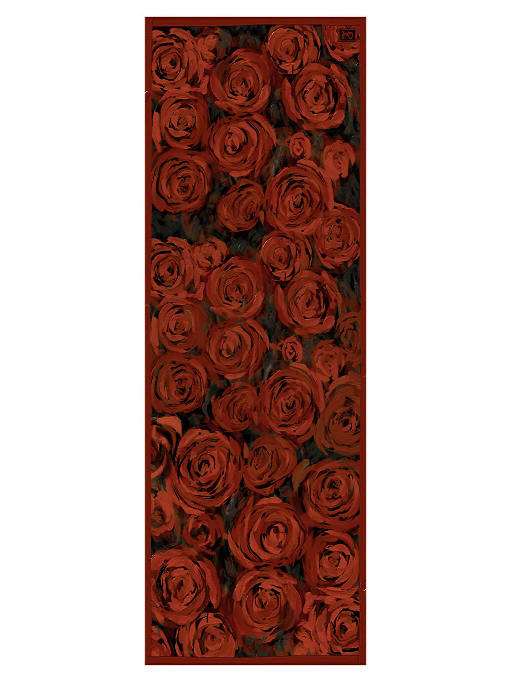 Deluxe Summer Şal Rose Bordo-3