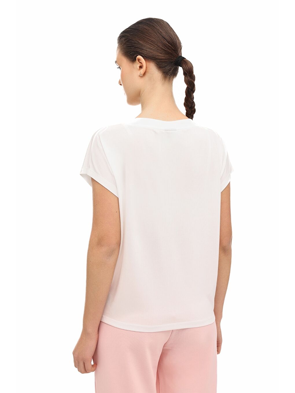 Bej WL 11LEVEL 6FX Ekru Kadın Kısa Kol T-Shirt-1