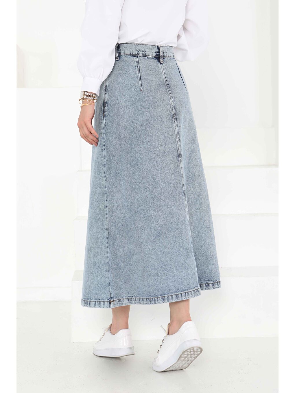 Denim Etek Buz Mavisi - 27162-6