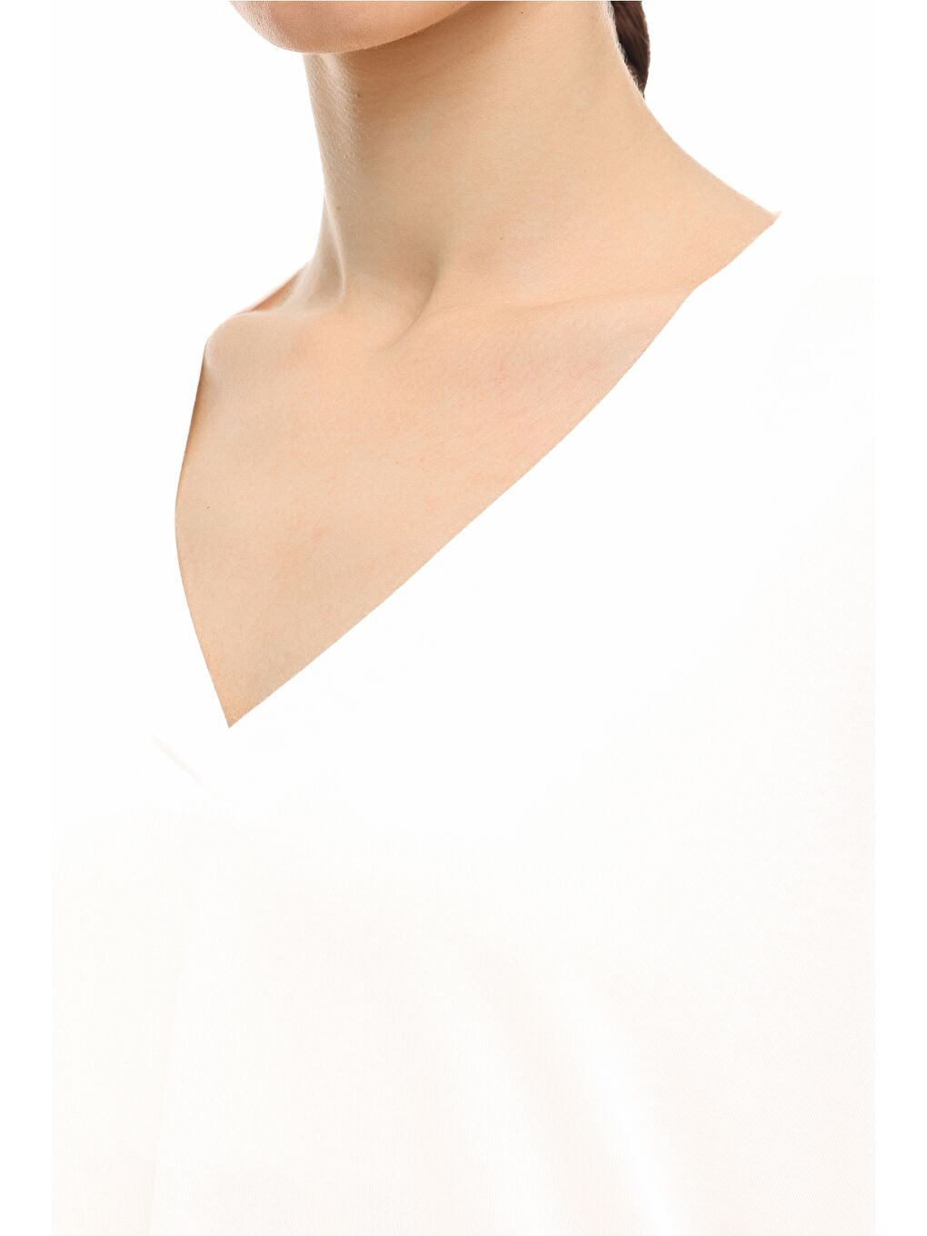 Bej WL 11LEVEL 6FX Ekru Kadın Kısa Kol T-Shirt-3