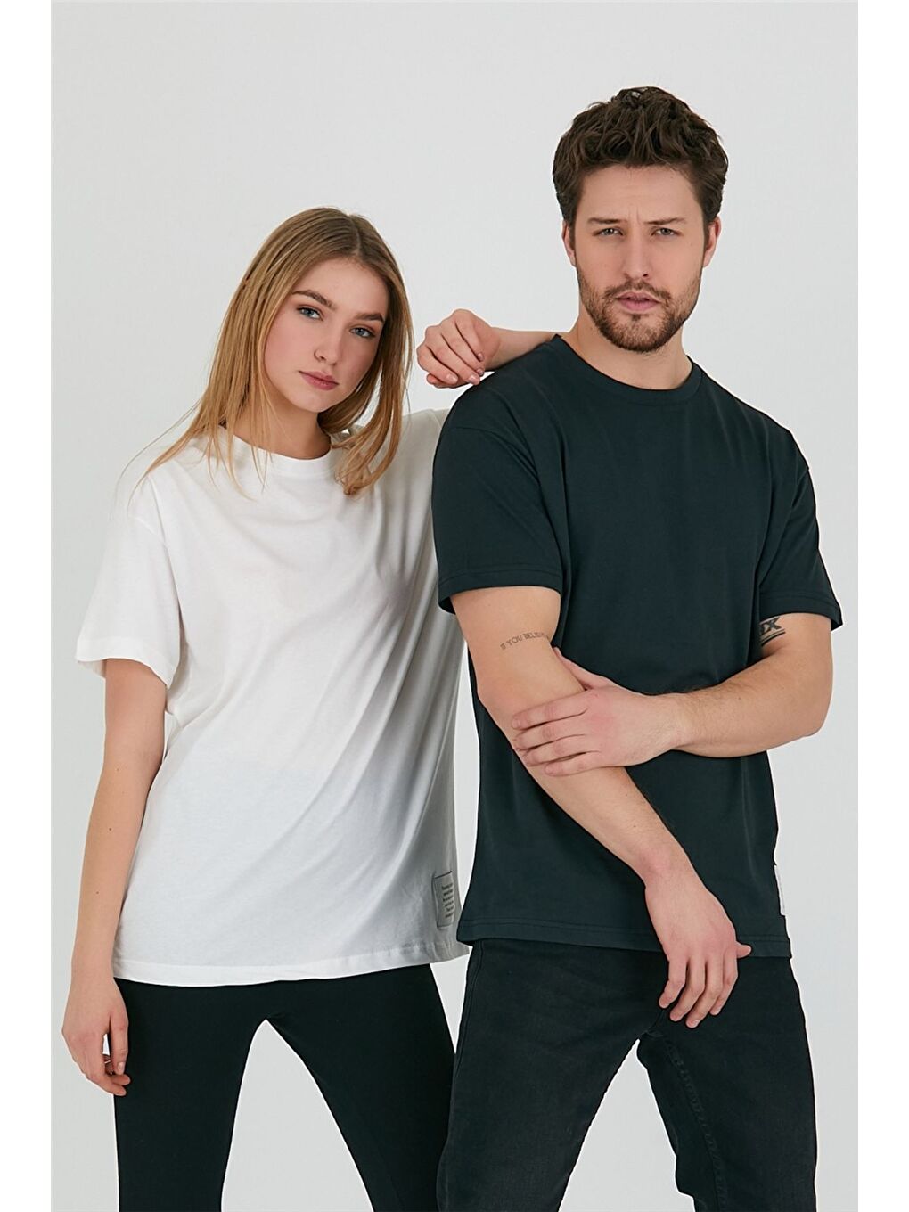 Tarz Cool Siyah Unisex Relaxed Fit Tshirt