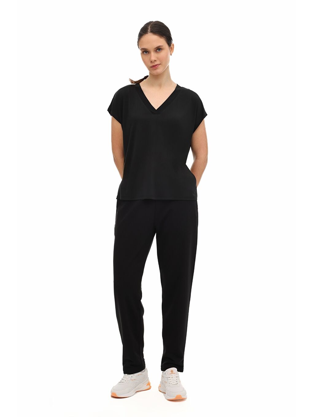 WB 22BOSTO 6FX Siyah Kadın Eşofman Altı-2