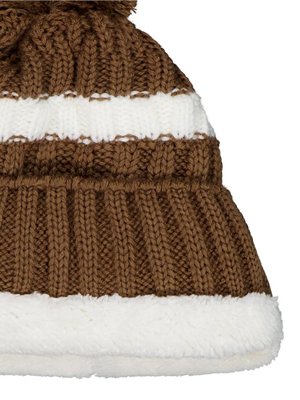 Baby 6-18 Ay Atkı Bere Eldiven Set - Kahverengi Standart-2