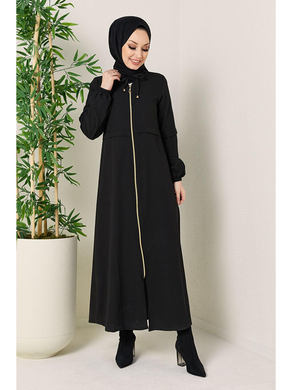 Fermuarlı Kap Siyah - 27072