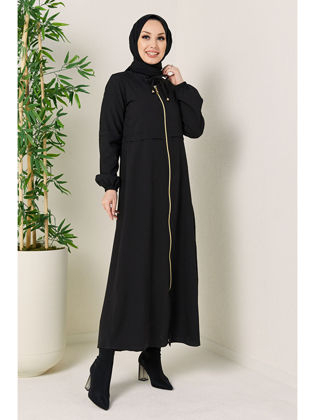 Fermuarlı Kap Siyah - 27072-3