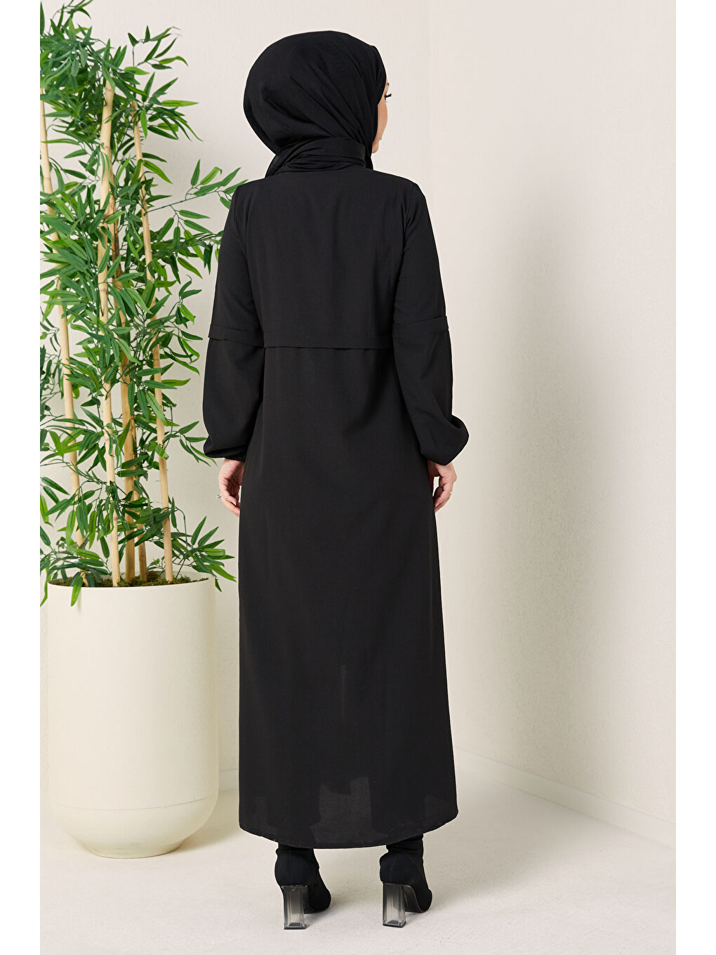 Fermuarlı Kap Siyah - 27072-4