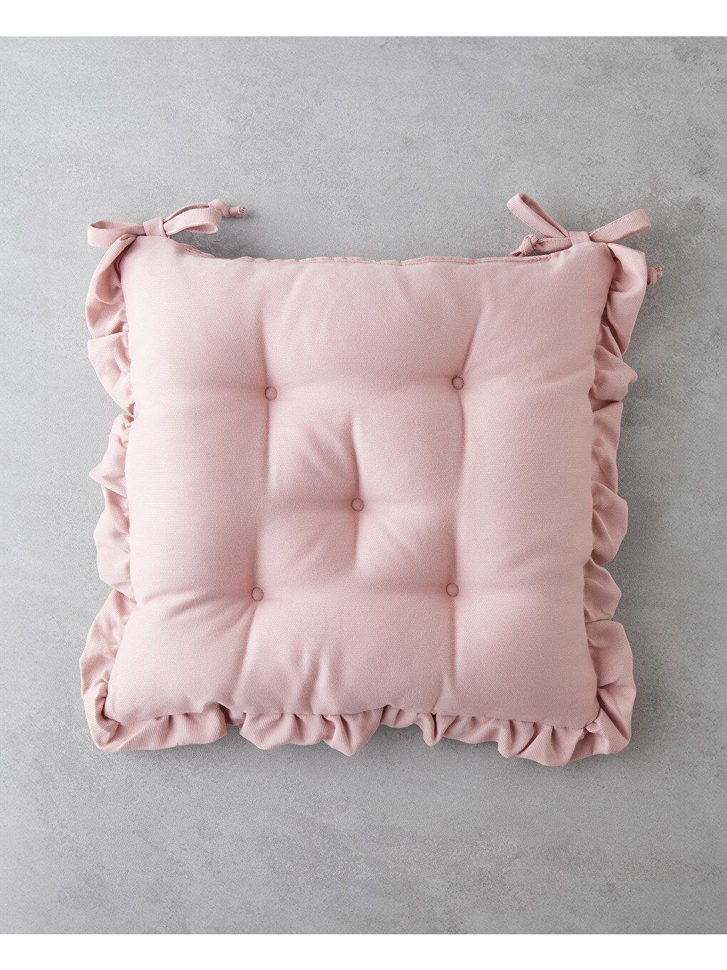 Pembe Soft Cozy Sandalye Minderi 40x40 cm Pudra