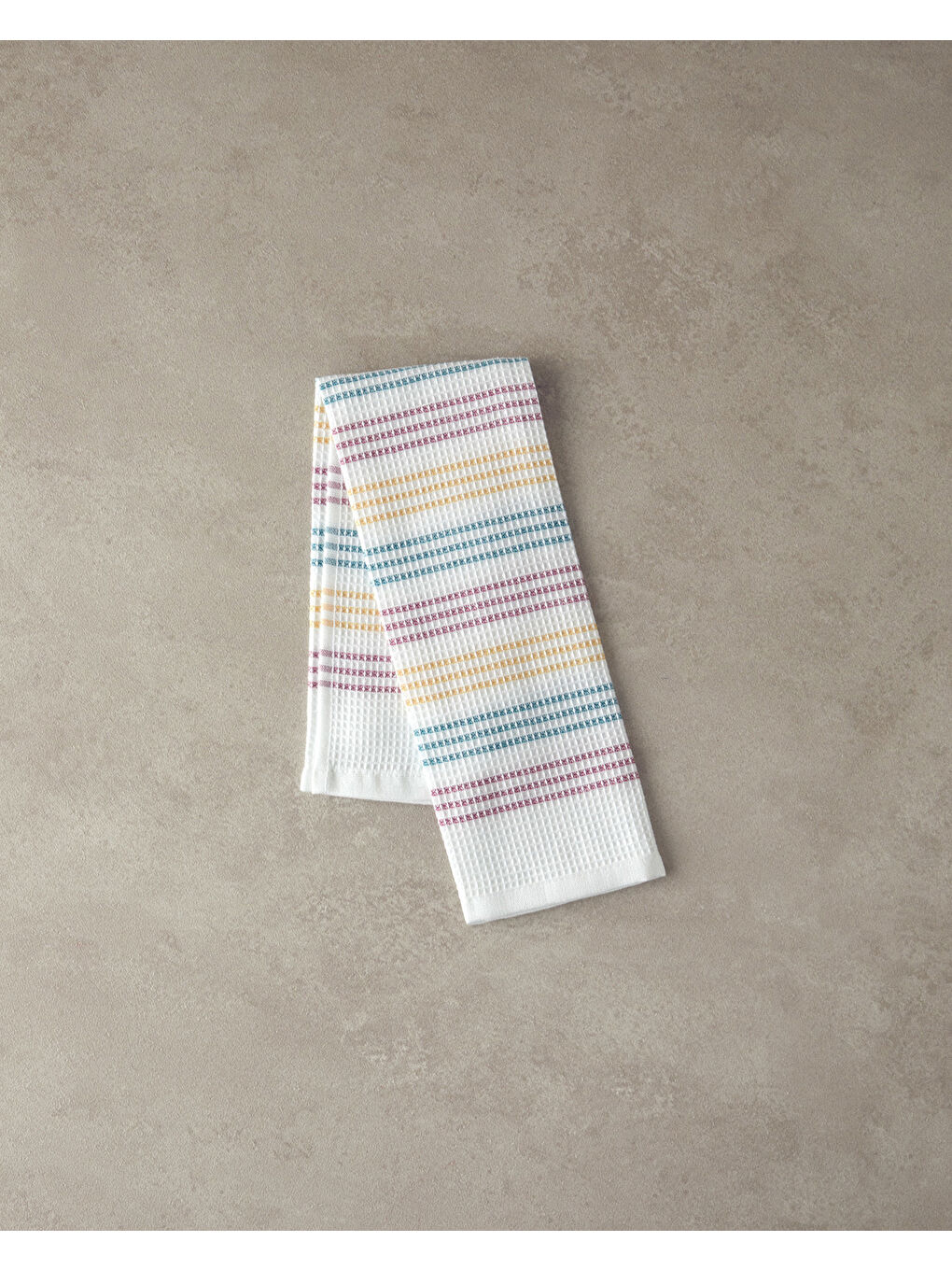 Beyaz Rainbow Polyester Kurulama Bezi 30x50 cm Renkli