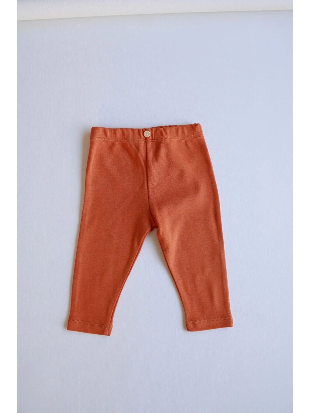 Kahverengi Tarçın Penye Bebek Tayt-4