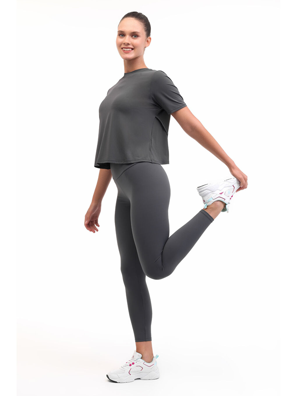 WL 26TWETY 5PR Gri Kadın Tayt-2