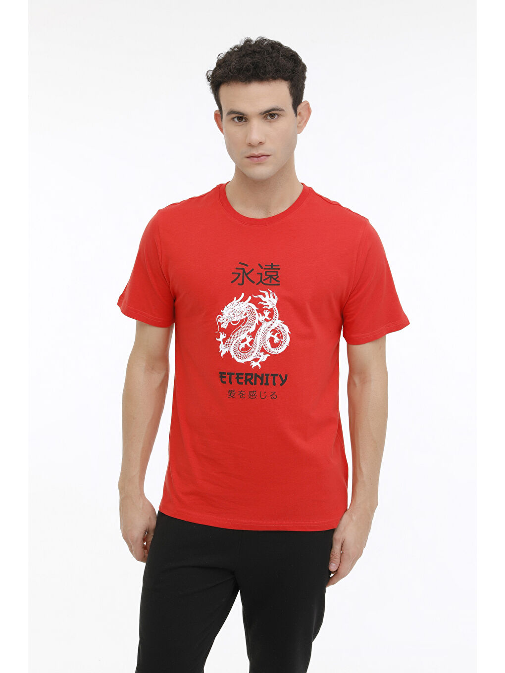 ML LATNE 11ES-SLG-106 4FX Kırmızı Erkek Kısa Kol T-Shirt