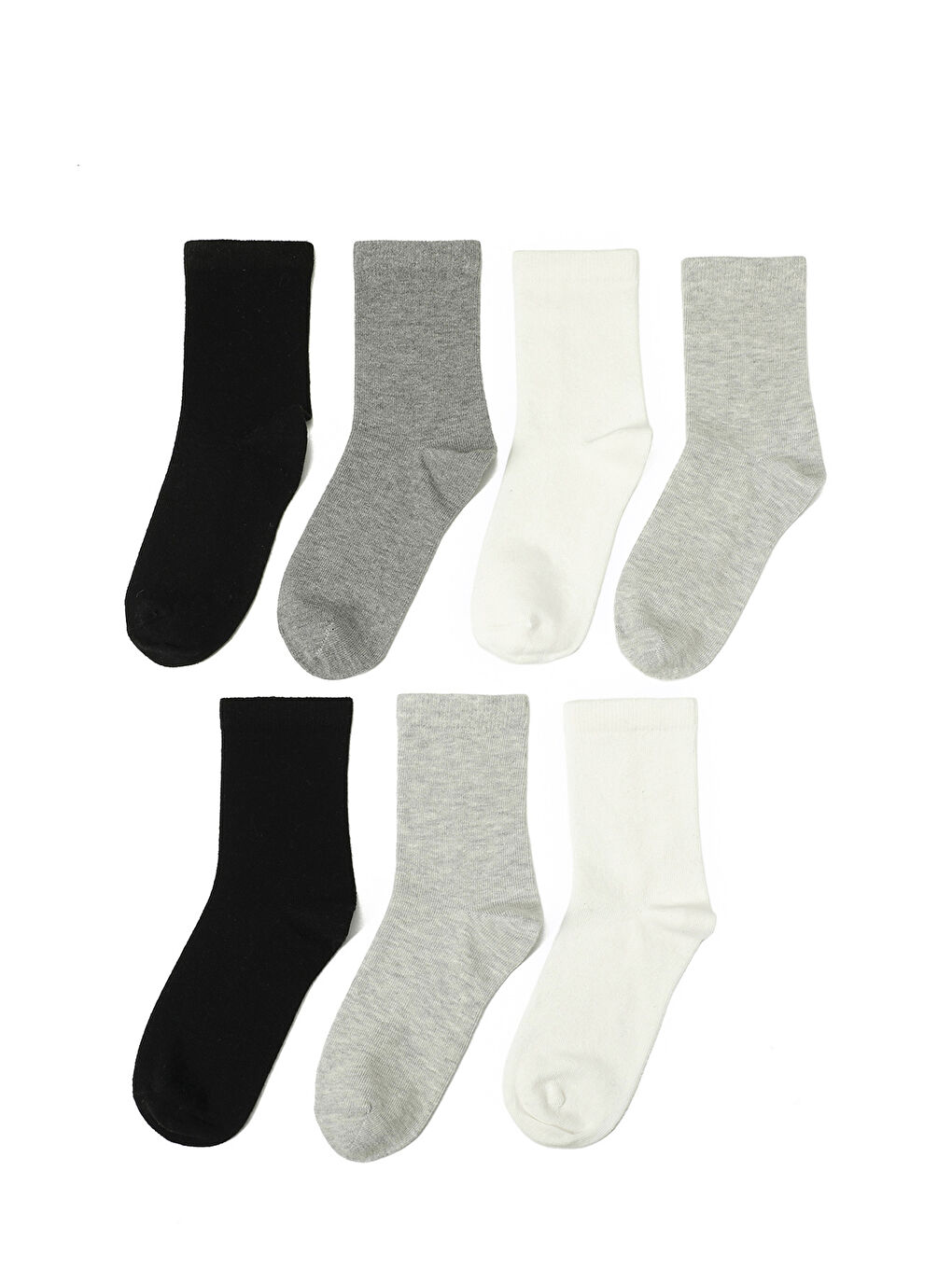 Gri BASIC 7 LI SKT-G 5PR GRI MULTI Kız Çocuk 7 Li Çorap