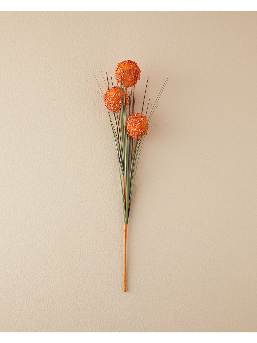 Kahverengi Grass Bush Tek Dal Yapay Çiçek Kahve