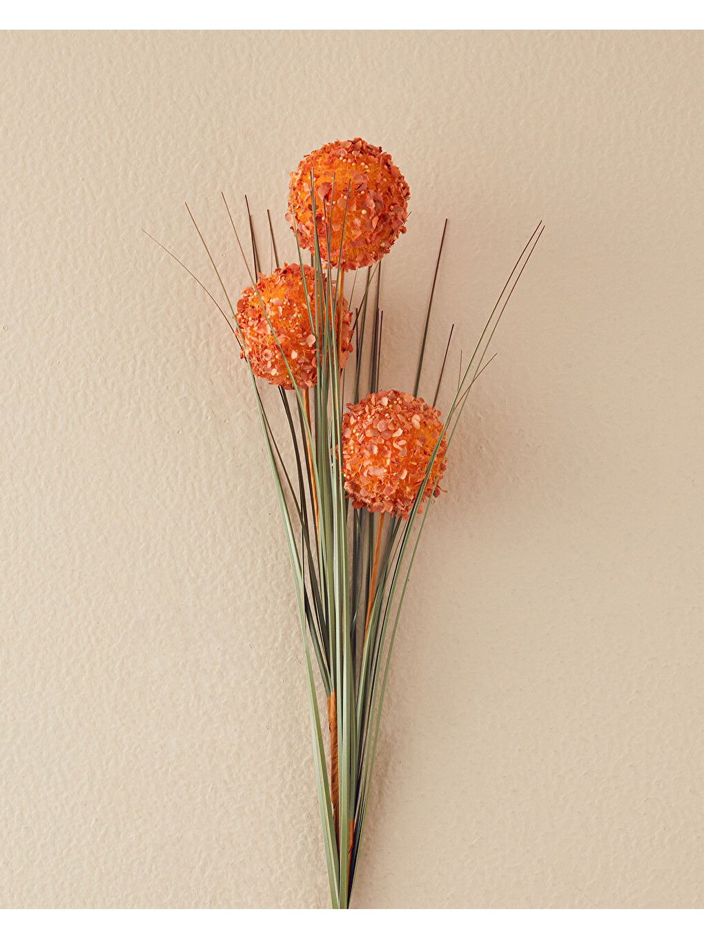 Kahverengi Grass Bush Tek Dal Yapay Çiçek Kahve-1