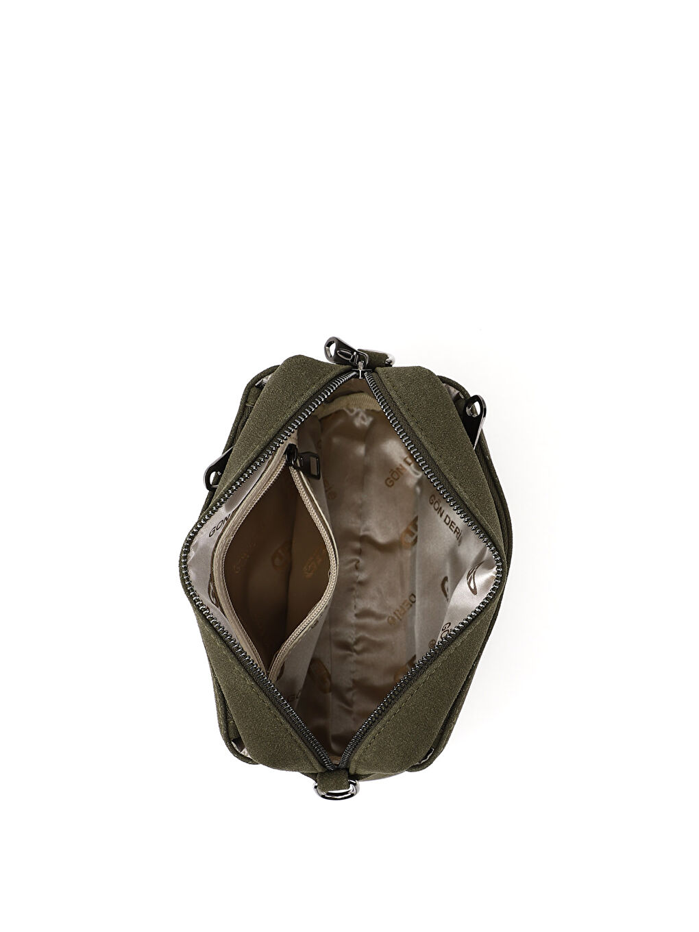 Haki Kadın KOYU HAKİ Uzun Askılı Omuz Çantası-4