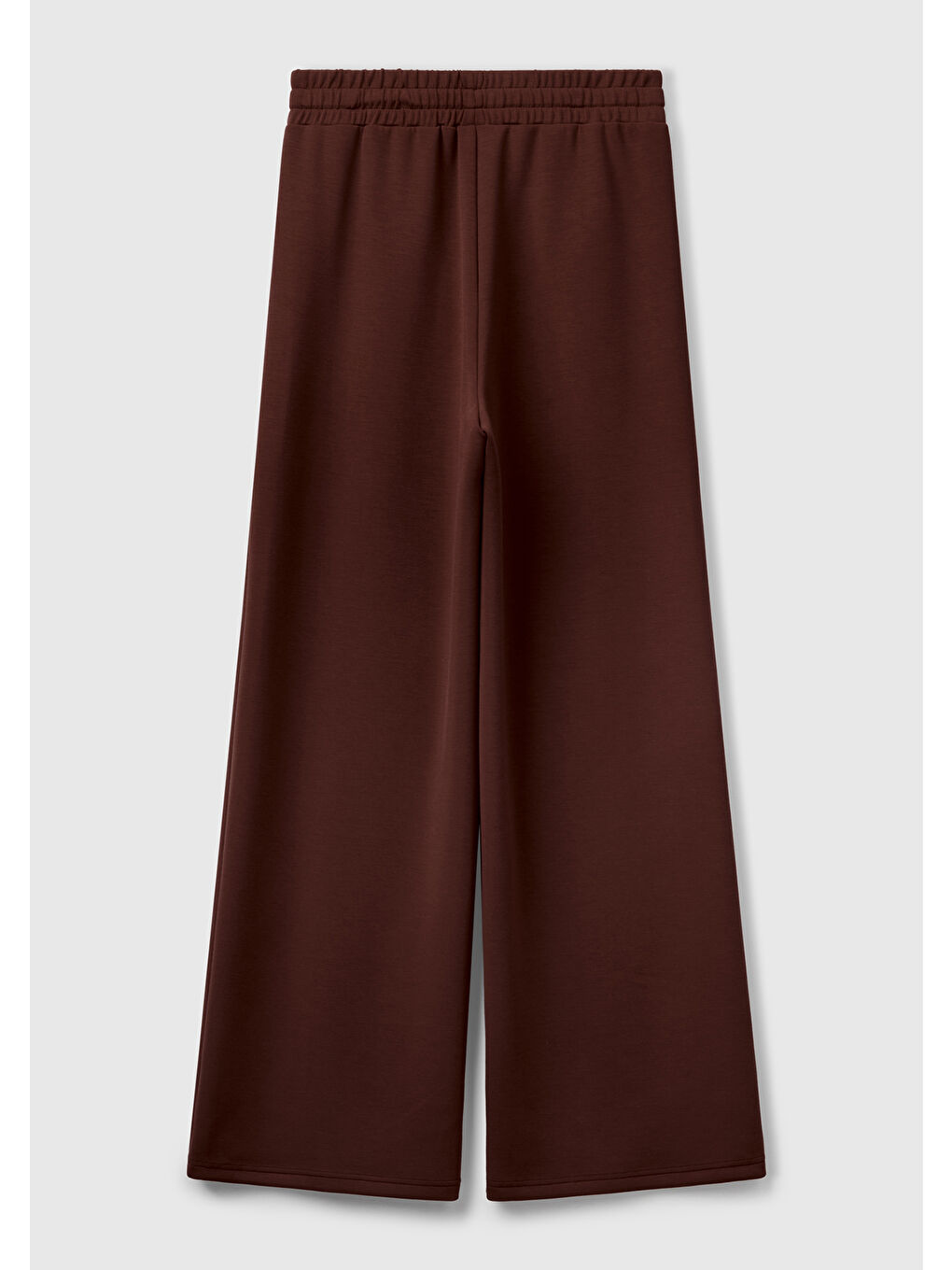 Kadın Kahverengi Modal Karışımlı Bol Paça Eşofman Altı-3