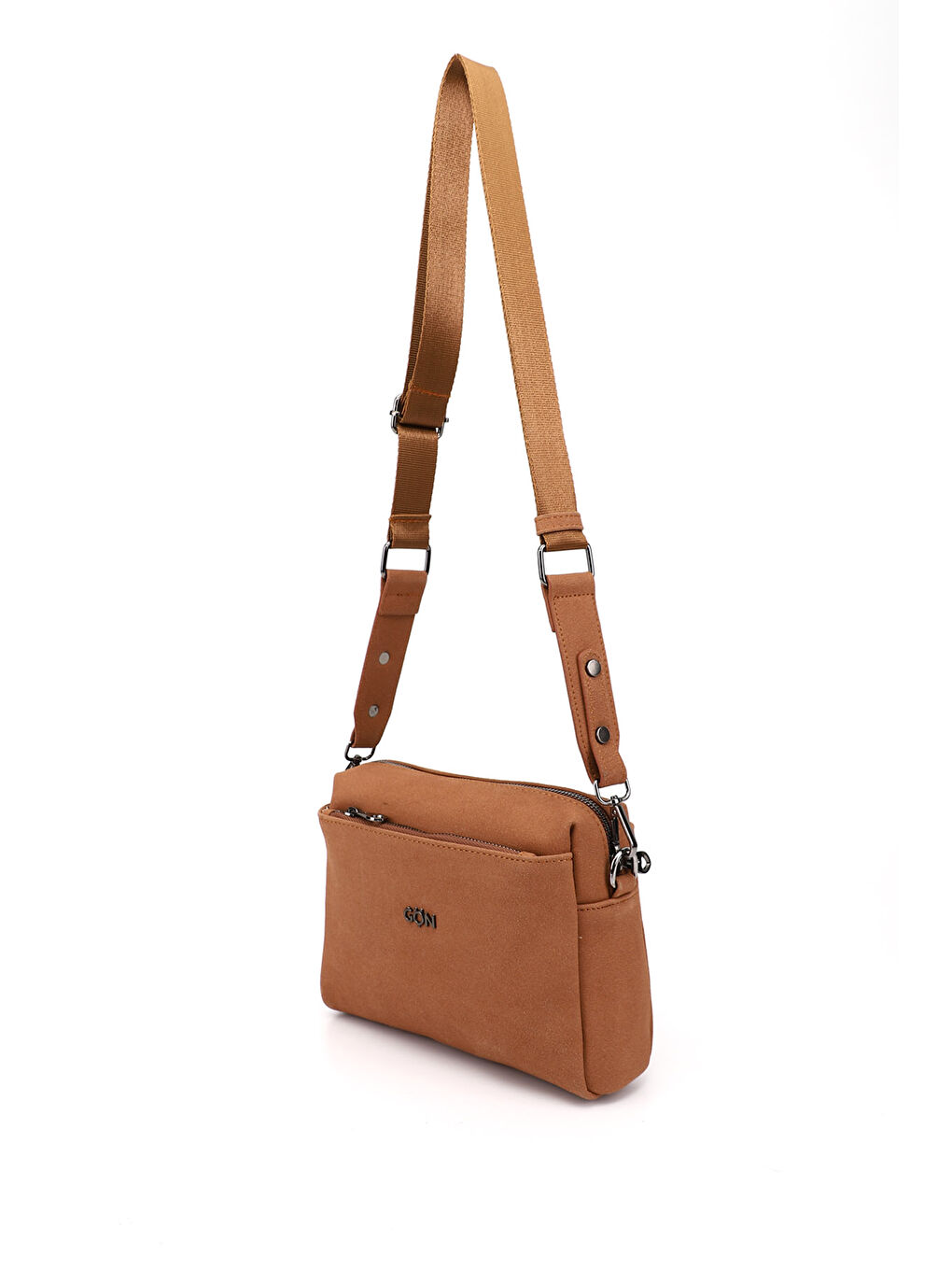 Kahverengi Kadın KAHVERENGİ-TABA Uzun Askılı Omuz Çantası-2