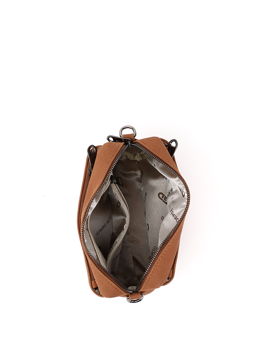 Kahverengi Kadın KAHVERENGİ-TABA Uzun Askılı Omuz Çantası-4