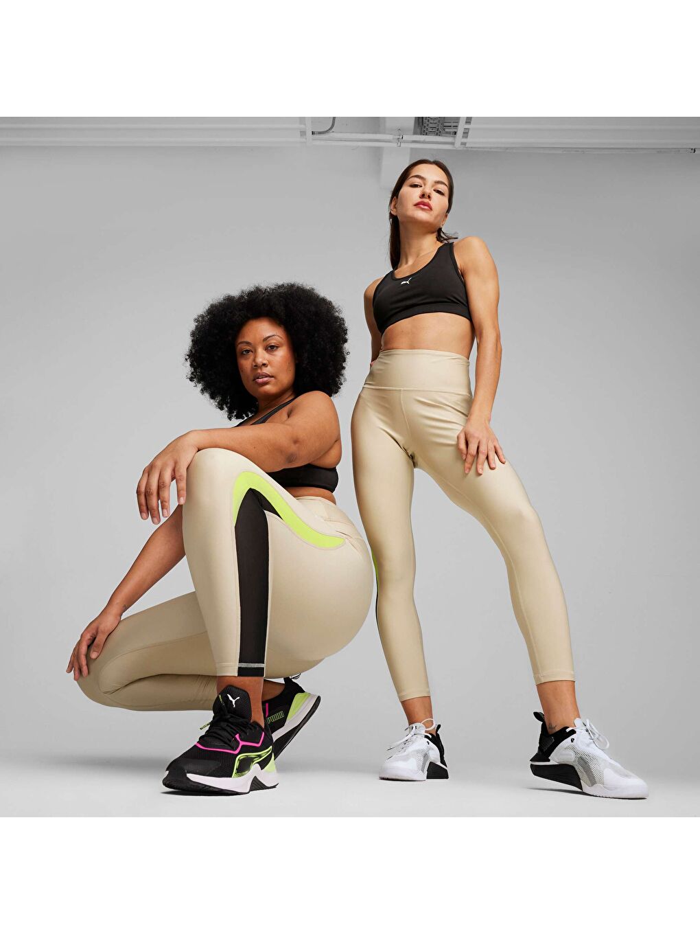 Ekru FIT EVERSCULPT Kadın Tayt-6