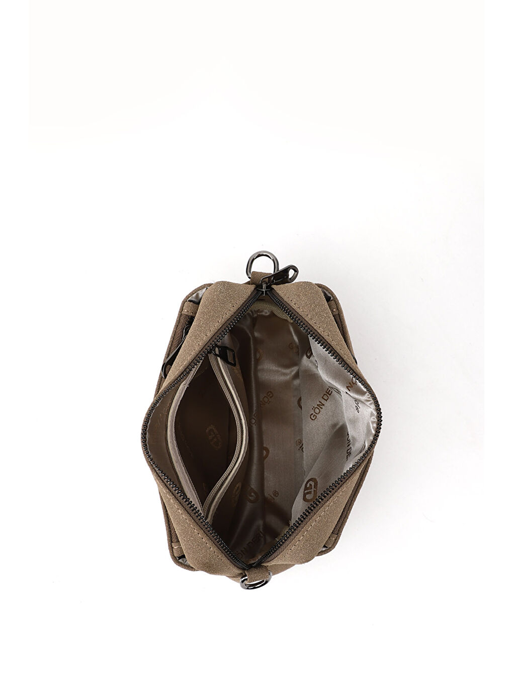 Kahverengi Kadın AÇIK VİZON Uzun Askılı Omuz Çantası-4