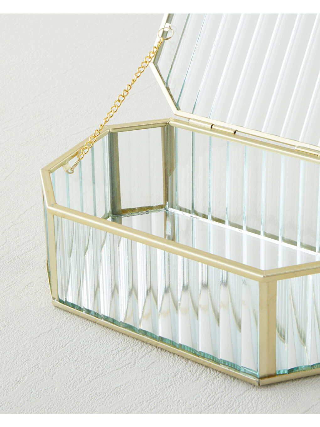 Sarı Rasia Dekoratif Kutu 18x11,5x7 cm Gold-2