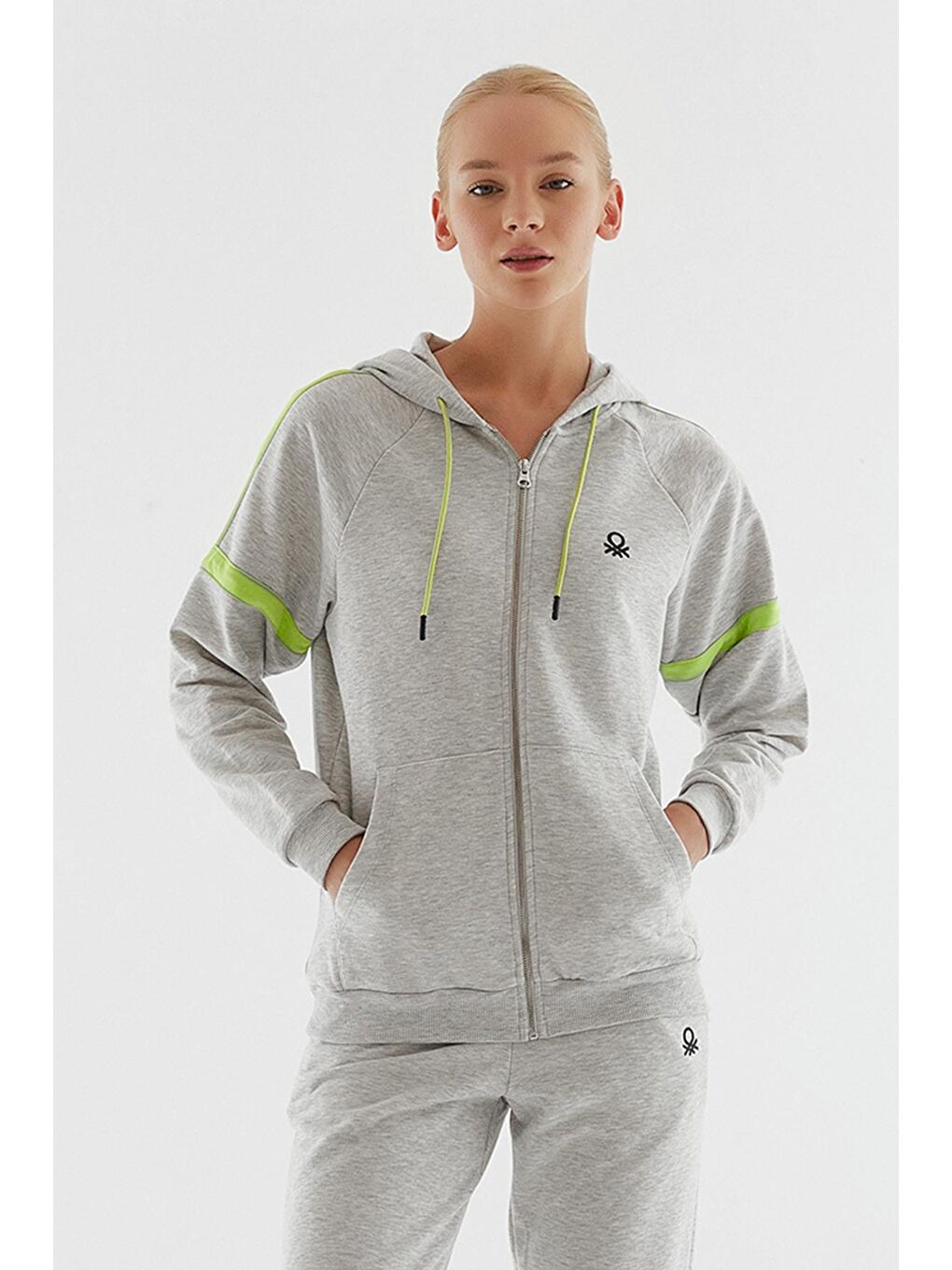 Gri Kadın Sweatshirt-1