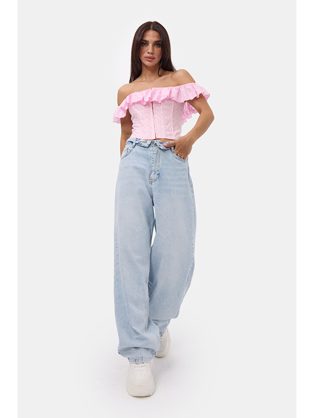 Mavi Kadın 4s6-3 Straight Fit Kemer Detaylı Özel Tasarım Denim Jean-1