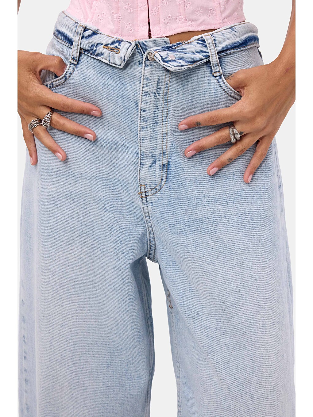 Mavi Kadın 4s6-3 Straight Fit Kemer Detaylı Özel Tasarım Denim Jean-2