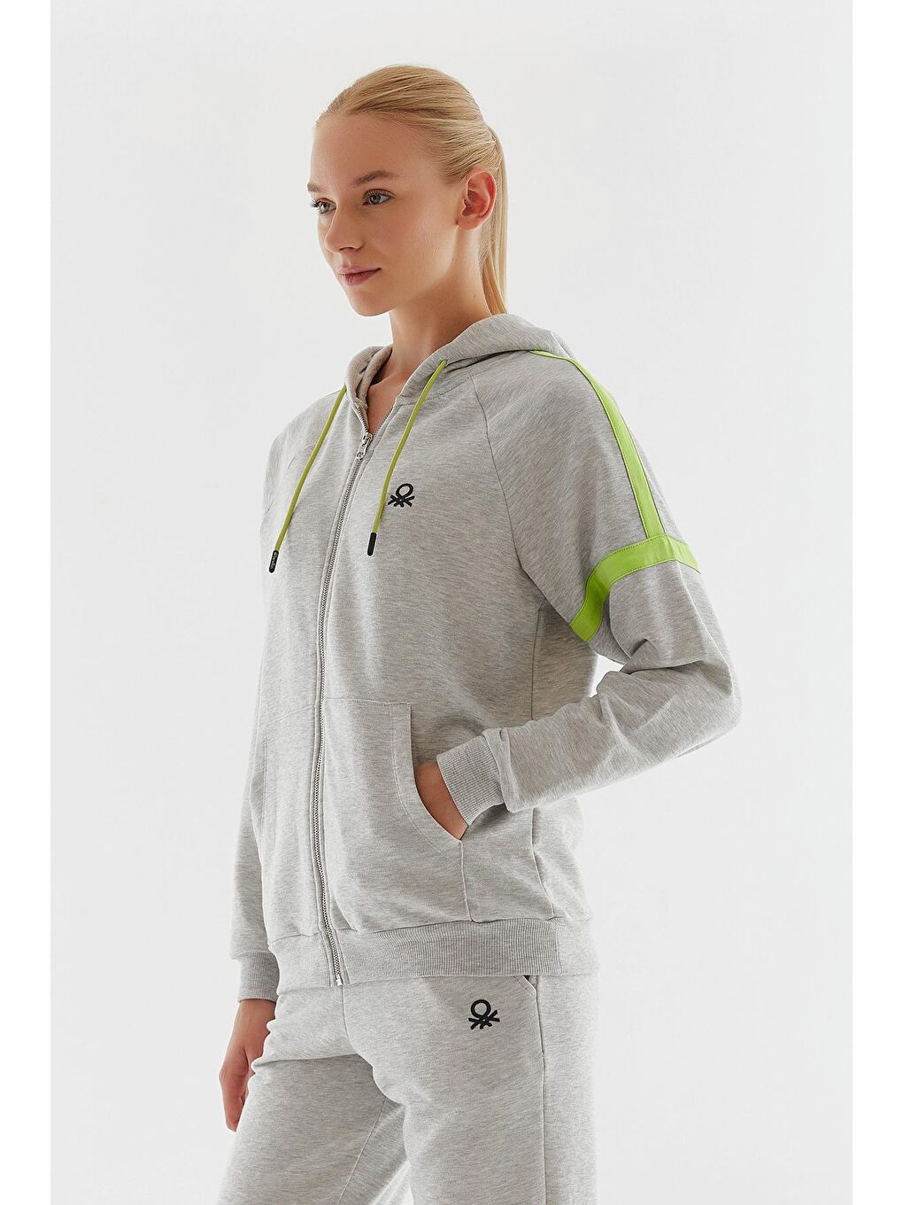 Gri Kadın Sweatshirt-4