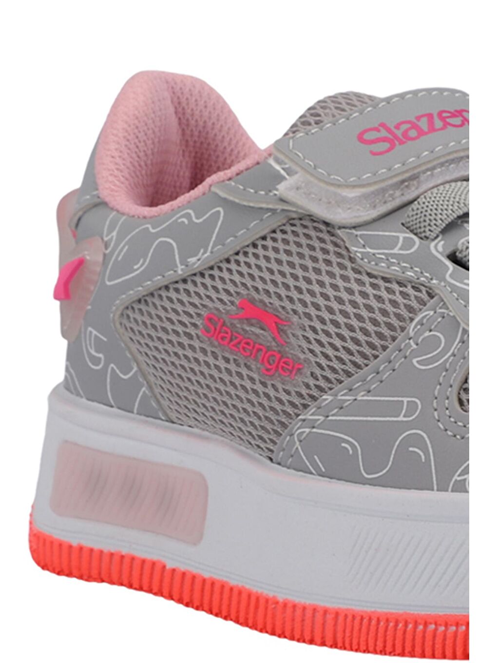 PREAT Kız Çocuk Sneaker Ayakkabı Gri / Pembe-3
