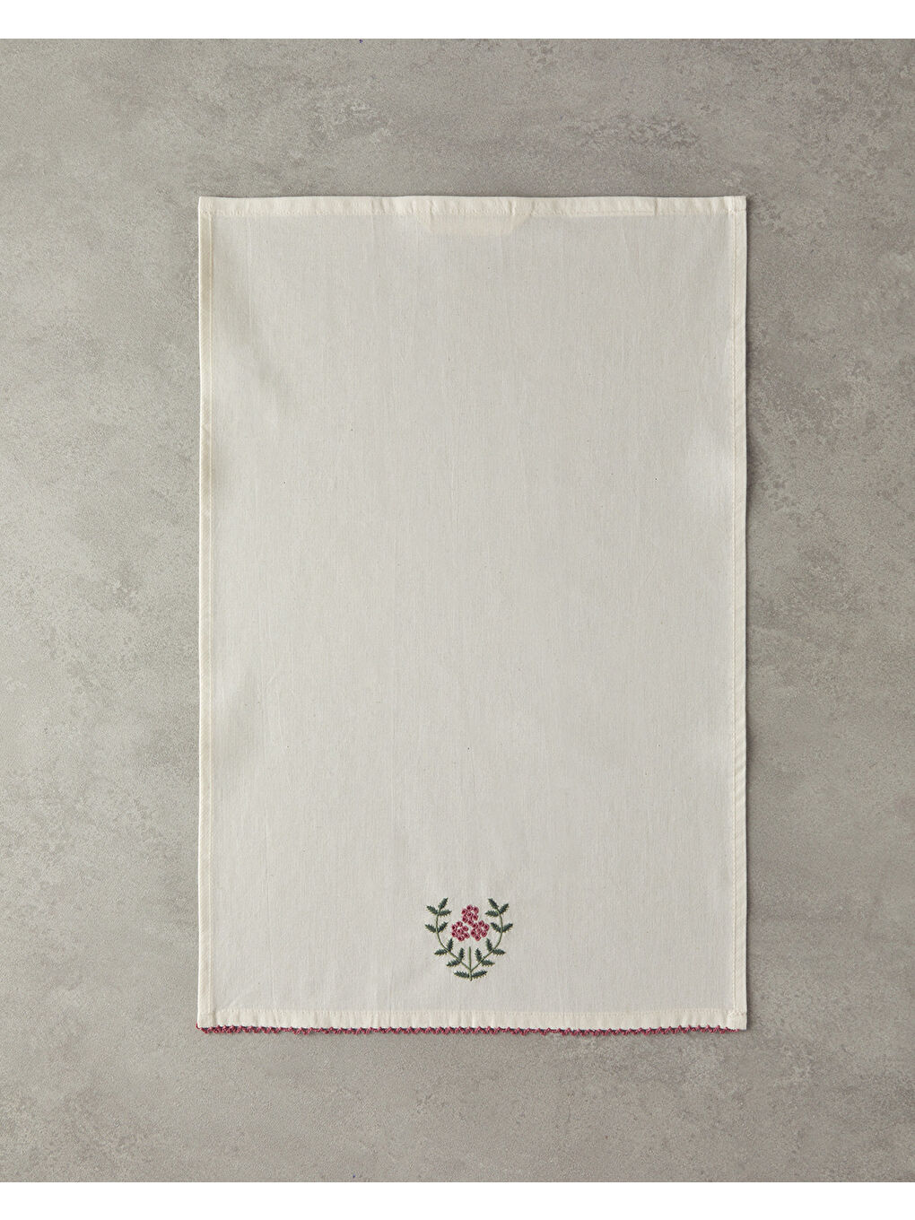 Ekru Retro Grids Pamuk Kurulama Bezi Krem - Pembe