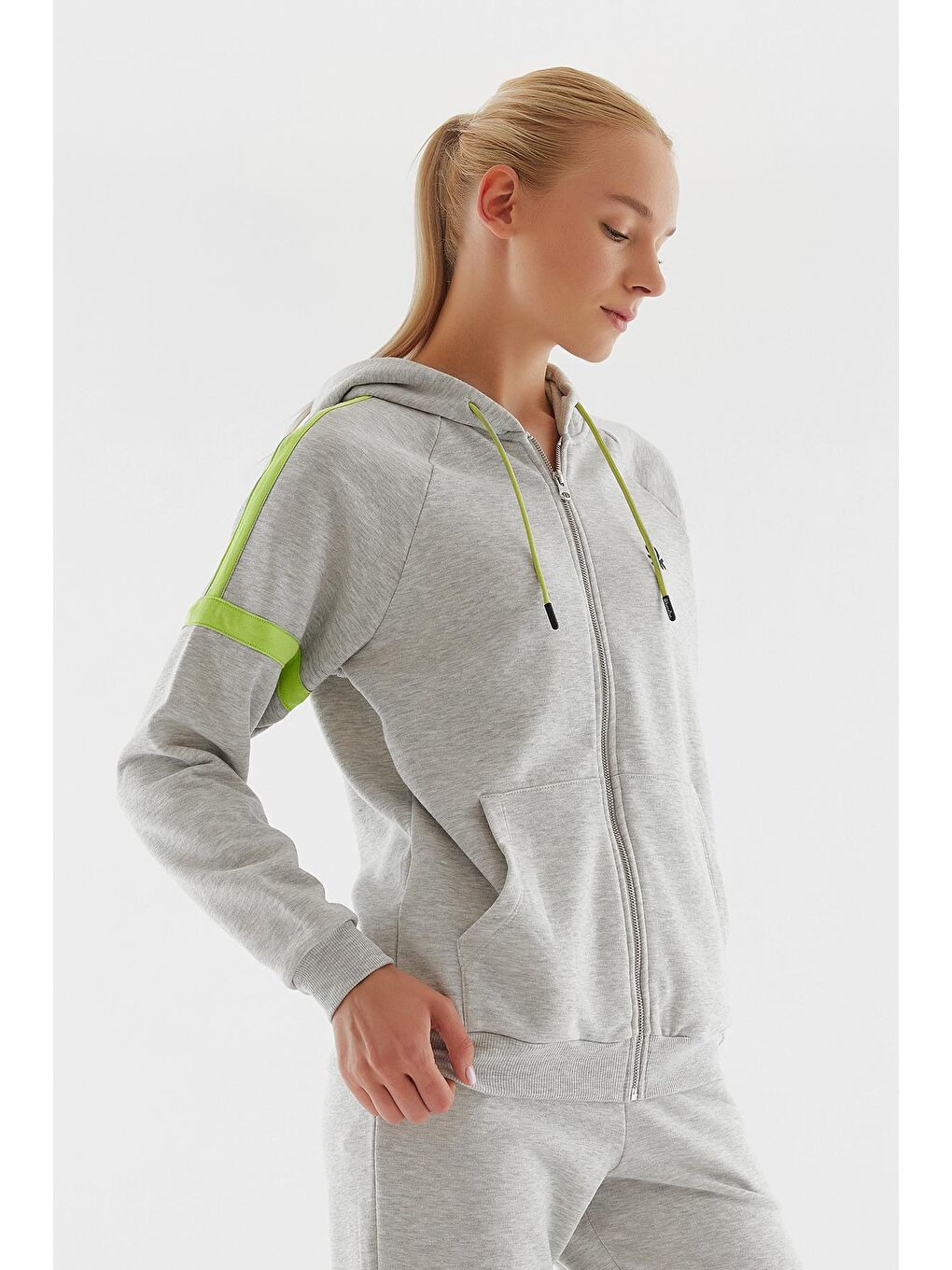 Gri Kadın Sweatshirt-6