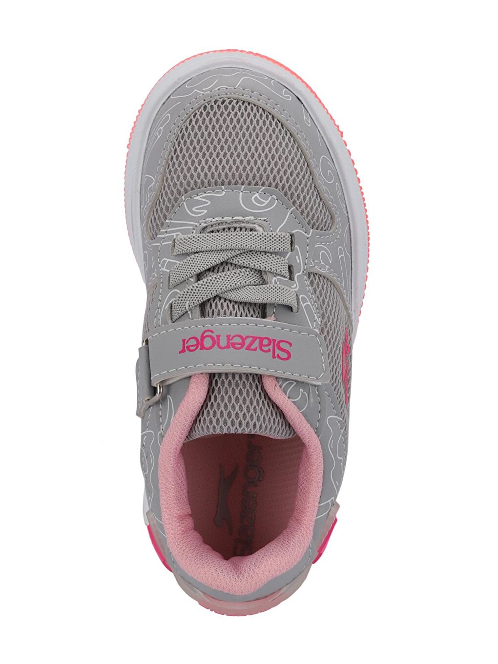 PREAT Kız Çocuk Sneaker Ayakkabı Gri / Pembe-4
