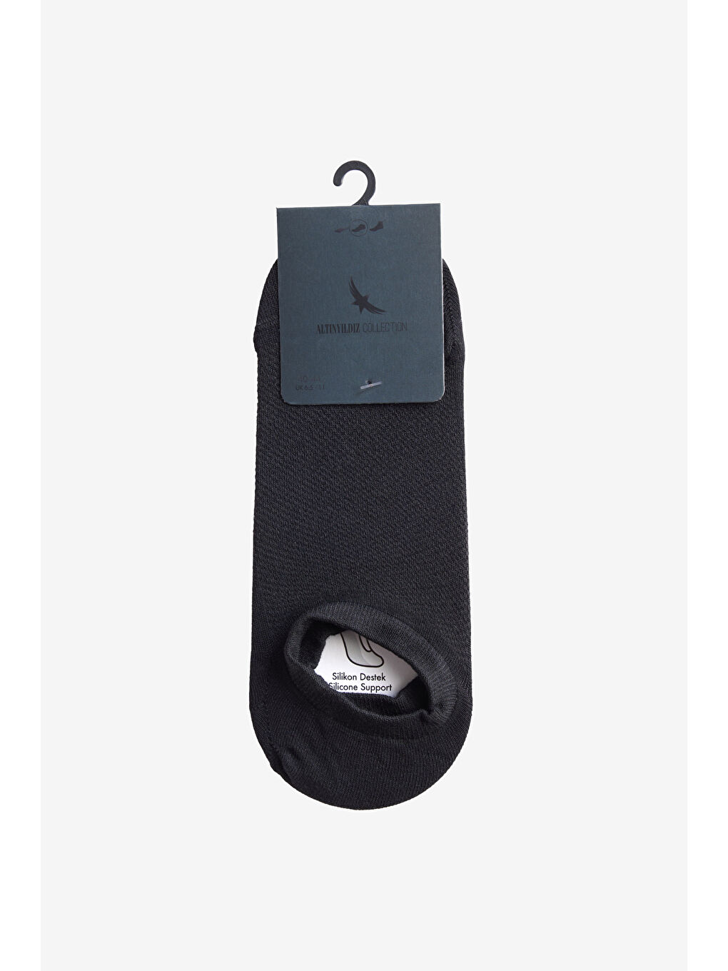 Erkek Siyah Tekli Sneaker Spor Çorap