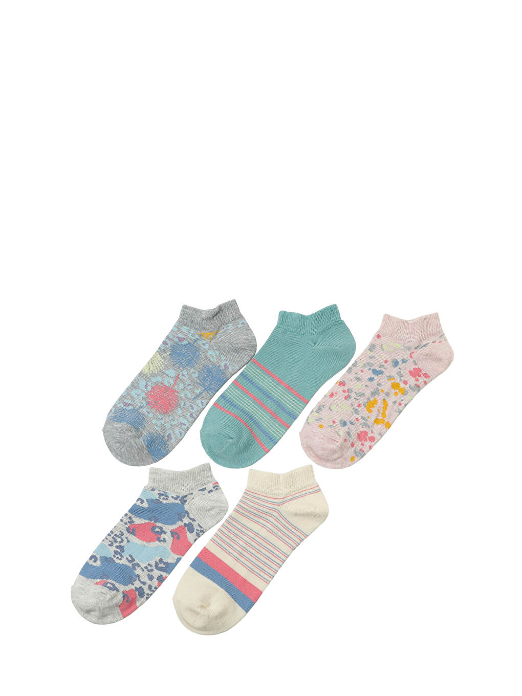 DEEP 5 LI PTK-W 5PR Pembe Kadın 5'li Patik Çorap