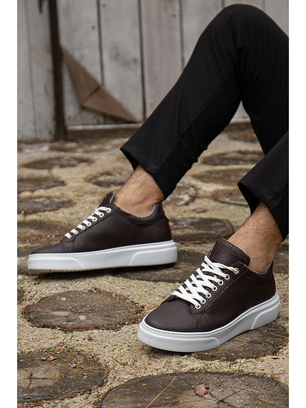 Kahverengi D0906 Günlük Ortopedik Erkek Casual Ayakkabı-2