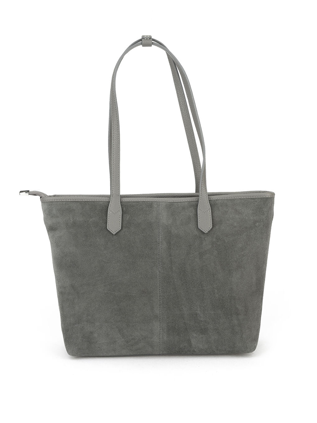 Kadın Hakiki Deri Omuz ve El Çantası 153979Z5018 Gri-2