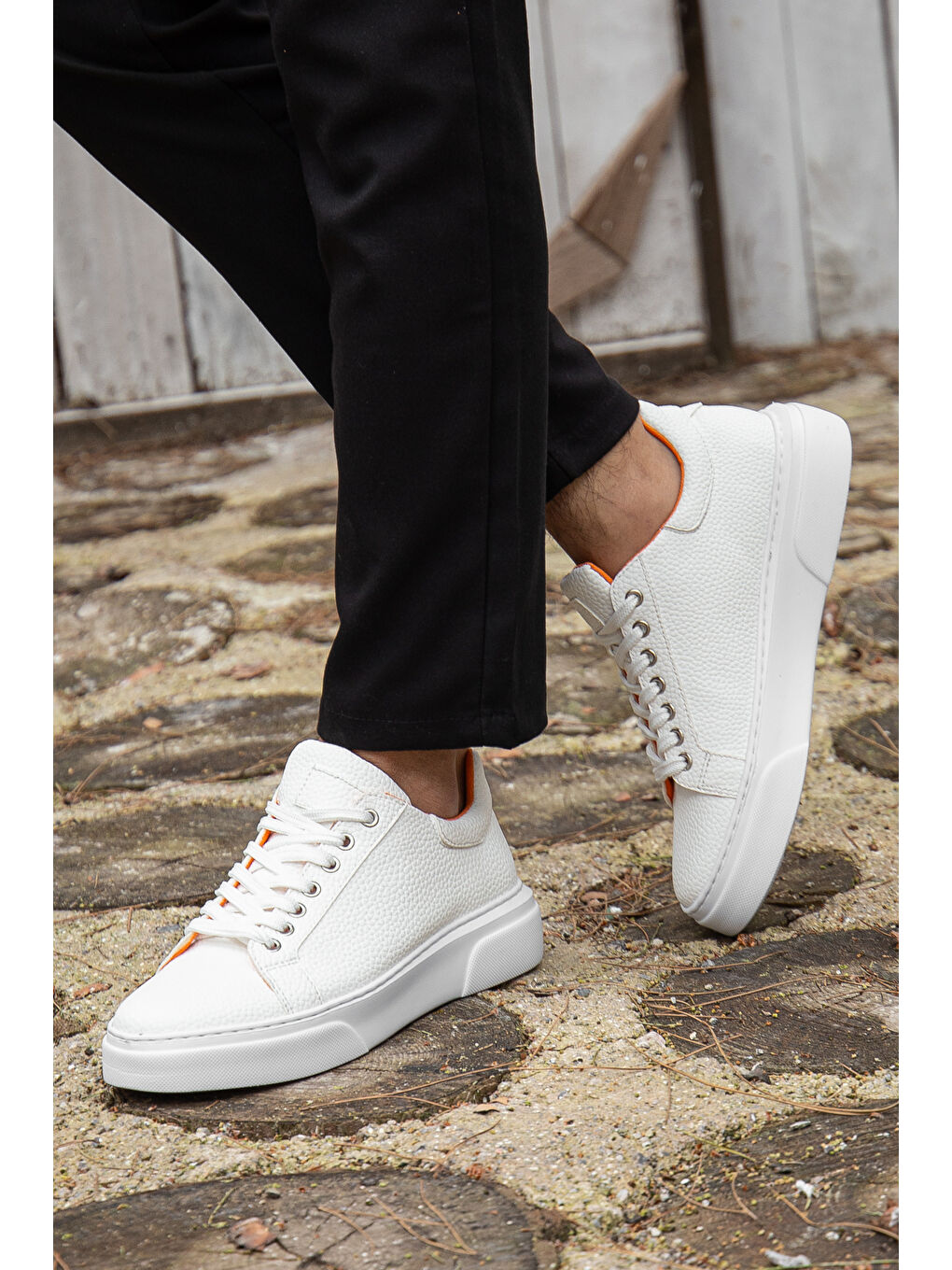 Beyaz D0906 Günlük Ortopedik Erkek Casual Ayakkabı