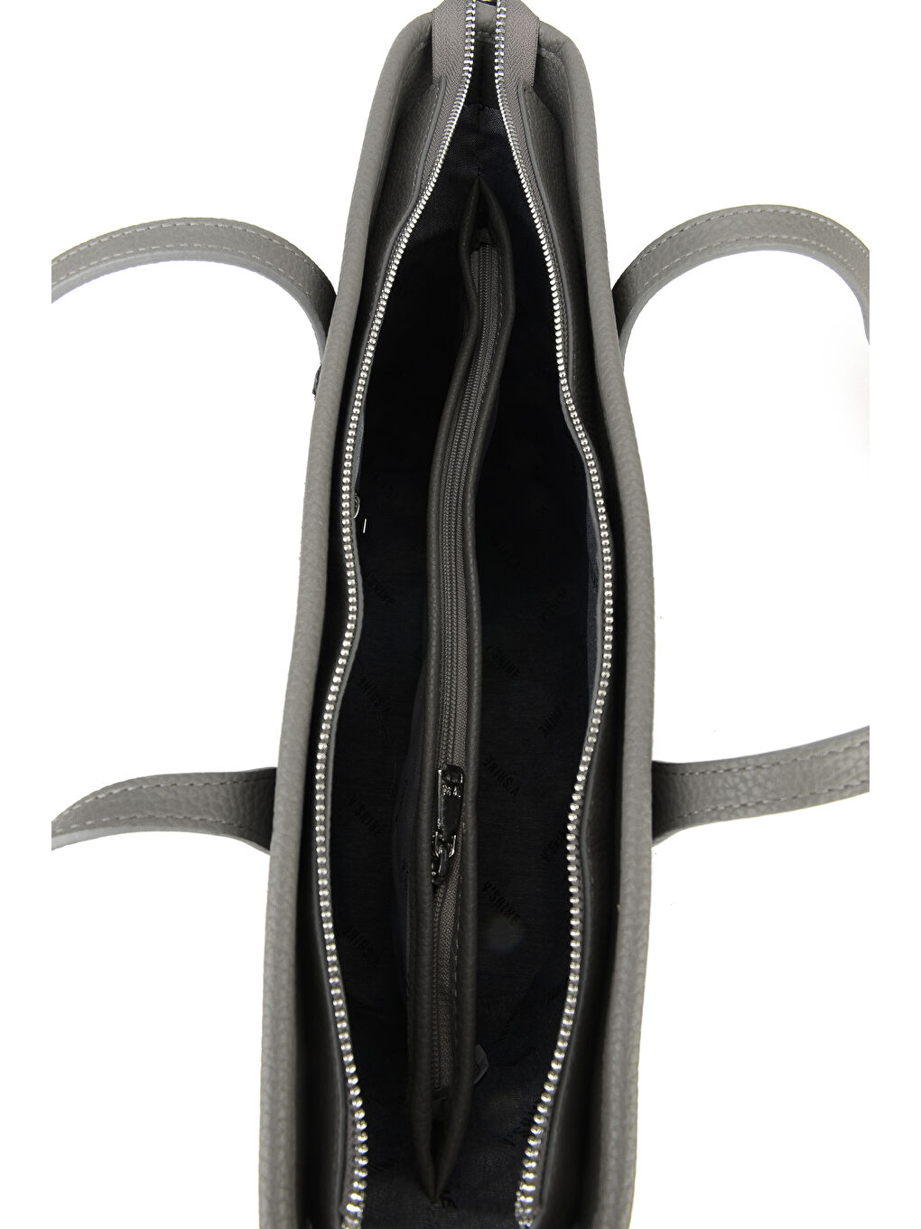 Kadın Hakiki Deri Omuz ve El Çantası 153979Z5018 Gri-3