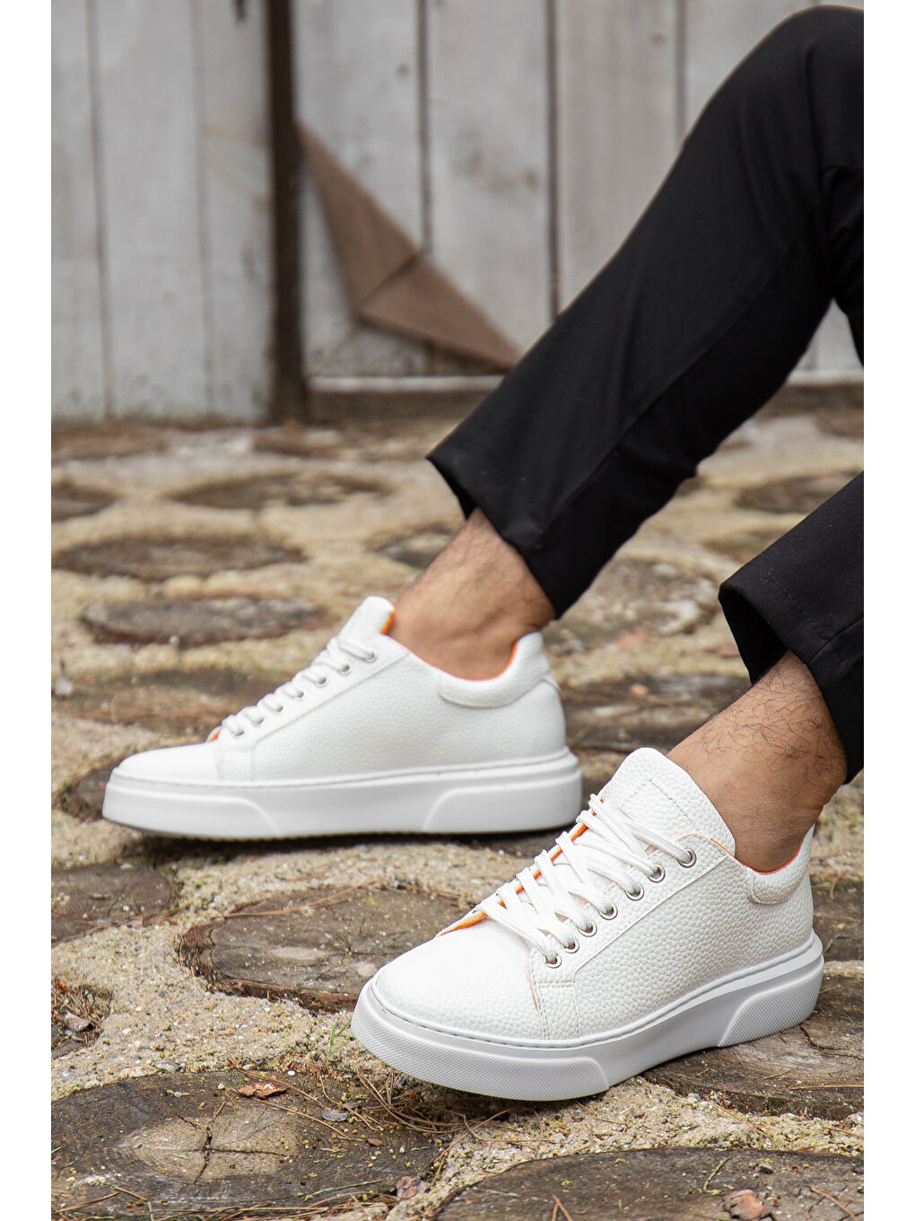 Beyaz D0906 Günlük Ortopedik Erkek Casual Ayakkabı-2