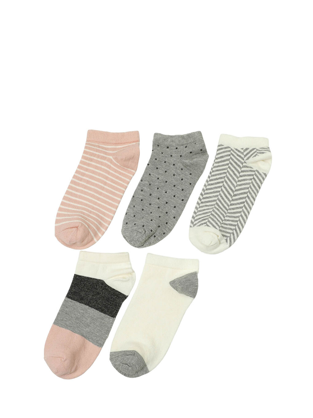 MIXY 5 LI PTK-W 5PR Pembe Kadın 5'li Patik Çorap