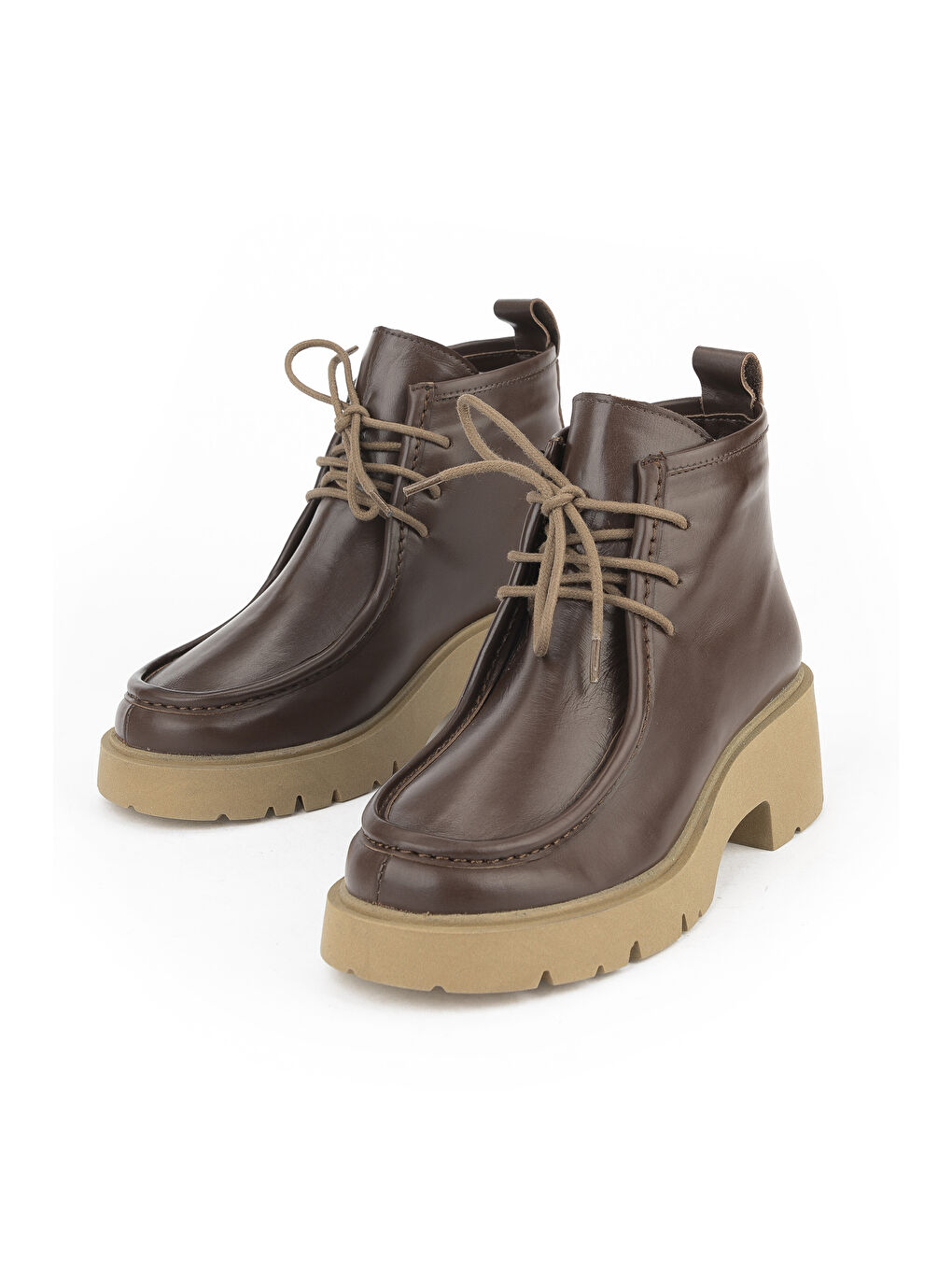 Kahverengi Kadın Hakiki Deri Bot 1531030Z2590 Kahve-4